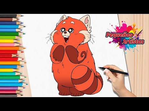 Cómo Dibujar a Mei Lee Panda Rojo | Tutorial Paso a Paso | Turning Red