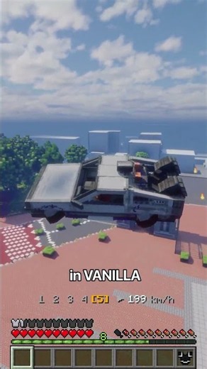 a REAL delorean in minecraft