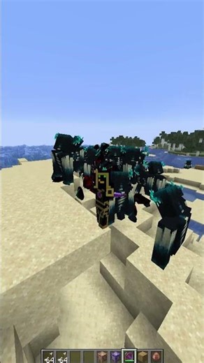 minecraft realistic warden vs max level crossbow