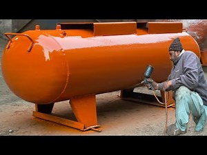 Amazing Process of Making Air Compressors Tank With Metal Sheet