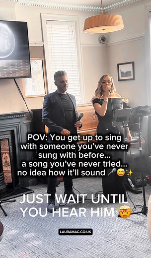640K views · 5.4K reactions | He is AMAZING! Just have a listen 殺 I had no idea what I was singing 藍 | Laura Mac - Wedding Singer. | Facebook