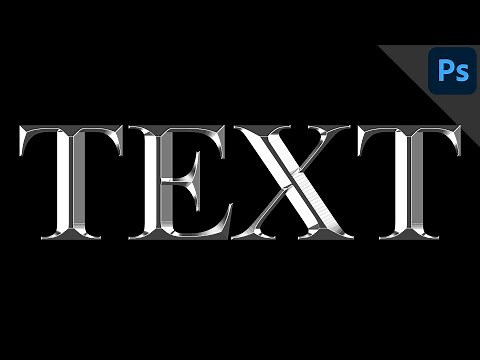 Silver chrome text | PHOTOSHOP TUTORIAL - TEXT EFFECT