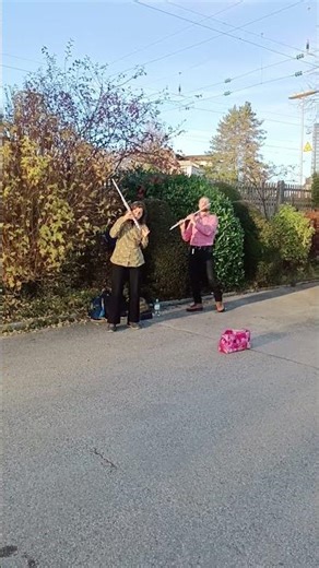 Two talented flute players | Viral street music | Munich | Germany @WanderlustReeu