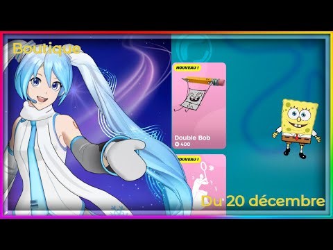 SNOW MIKU ET COLLAB BOB L'EPONGE ! BOUTIQUE DU 20 DECEMBRE 2025 !