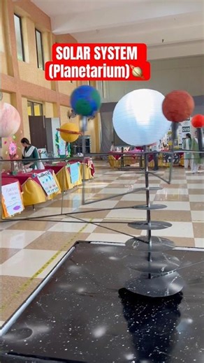 Working Model Of Solar System 🌎 #solarsystem #science #schoollife #creative