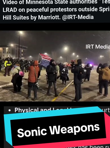 ICE Deploys LRAD Against Peaceful Protesters in Minnesota