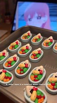 sculpting mini bento boxes out of polymer clay #clayart #sculpting #polymerclay #diy
