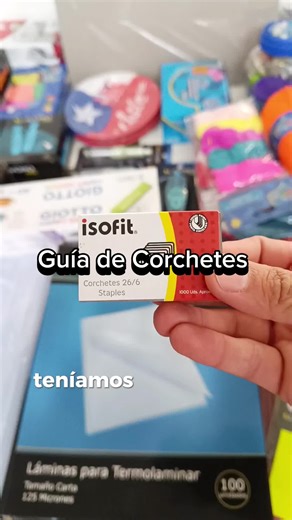 Guía de Corcheteras y Corchetes en Jamila.cl
