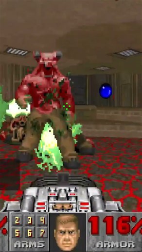 Casi termina mal 😂 lol #doom2 #gaming #gameplay #cyberdemon