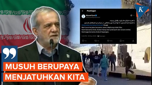 Aksi protes terhadap tekanan ekonomi di Iran terus meluas setelah mahasiswa turun ke jalan di sejumlah kota, Selasa (30/12/2025). Presiden Iran, Masoud Pezeshkian pun mengatakan bahwa negaranya kini sedang terlibat perang skala penuh dan mengklaim musuh berupaya menjatuhkan Iran lewat ekonomi. Sedangkan, protes yang dilakukan para mahasiswa dilaporkan berlangsung di berbagai universitas bergengsi, termasuk di ibu kota Teheran. Bahkan kini aksi tersebut mendapat dukungan dari Mossad Israel. Simak