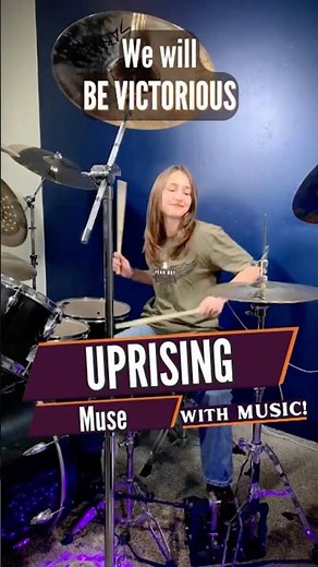 Muse - Uprising (Drum Cover / Drummer Cam) Performed LIVE by Female Teen Drummer Lauren Young