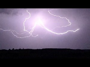 Crawler Lightning Flashes Across Night Sky