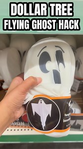 Dollar Tree Halloween Flying Ghost Hack! 🎃 Easiest Halloween Hack Ever! #diy #dollartree #dollartreediy #dollartreefinds #dollartreediys #halloween #halloweenpartyideas #halloweendecor | BargainBethany