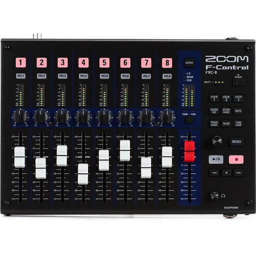 Zoom F-Control Mixing Control Surface for the Zoom F8 and F4