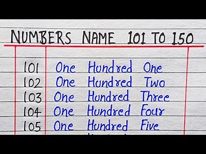 Numbers name 101 to 150 || Numbers in words 101 to 150 || DSS study