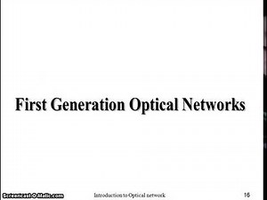 Introduction to optical networks