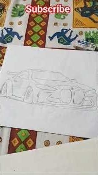 BMW M4 Step by Step Drawing ✏️ | Easy Pencil Sketch
