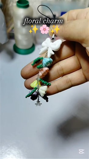 Diy Floral Charm | Tutorial of Charm #handmadewithlove #diy #charmaccessories #jewelry