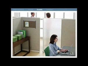 Quartet Premium Cubicle Privacy Screen 2000 Demo Video - QRT-WPS2000