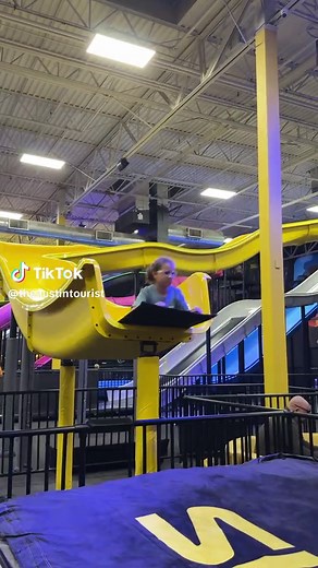 NEW WORLD’S FIRST INDOOR SLIDE AND SPORTS PARK 🛝 Follow @theaustintourist for more! @Slick City Katy is the world’s first indoor slide and sports park in Katy, TX(right outside Houston). Get ready to be launched in the air and to have the time of your life. There are so many unique slides and it’s perfect for kids AND adults! 🎟️ Tickets start at $25.99 for ages 4 & $13.00 for 3 & under -other activities- go-karts, trapeze, air courts & more. Zipline coming soon! 📍5000 Katy Mills Circle Save a