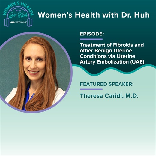 1K views | Theresa Caridi, M.D., joins Warner Huh, M.D., in this episode of Women's Health with Dr. Huh to discuss uterine artery embolization (UAE), including the ideal candidates for this procedure as well as common misconceptions surrounding UAE in the treatment of fibroid disease.  Listen here: https://brnw.ch/21wTiT7 | UAB Medicine | Facebook