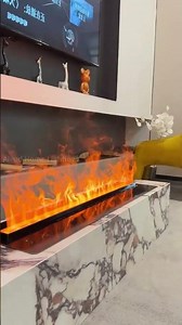 Simulated flame atomization fireplace.#light #led #lightingdecor #factory #aleadlighting