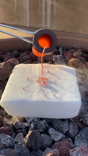 Dry ice Vs Lava🔥 Like and follow for more! #reels #viral #explore #science #reelsfb #funnyvideos | The Science Guy