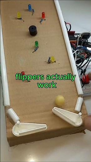 Mini Pinball Machine with Arduino (Working Flippers!)