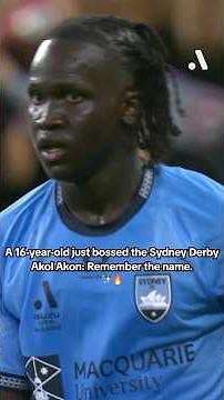 Akol Akon (16) Just BOSSed the Sydney Derby 😤🔥 | THREE Assists at 16!