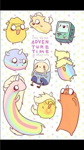 All of Jake’s kids in adventure time #jakethedog #adventuretime