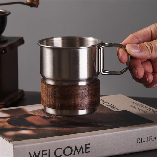 Portable Stainless Steel Coffee Mug With Adjustable Handle, Personalized Travel Cup for Coffee Lovers, Gift for Him or Her - Etsy