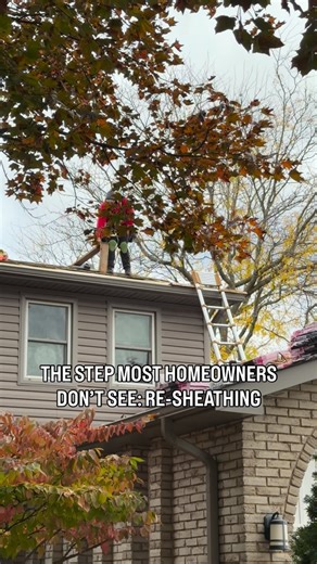 Before new shingles go on, this step ensures the structure beneath is solid and ready to perform. Re-sheathing helps extend the lifespan of your roof by creating a stronger, more even surface for installation — a crucial detail many overlook, but one we never skip. 📞 416-579-5293 📧 info@vkroofing.ca 🌐 www.vkroofing.ca #VKRoofing #RoofReplacement #RoofingGeorgetown #HaltonHillsRoofers #roofrestoration | VK Roofing
