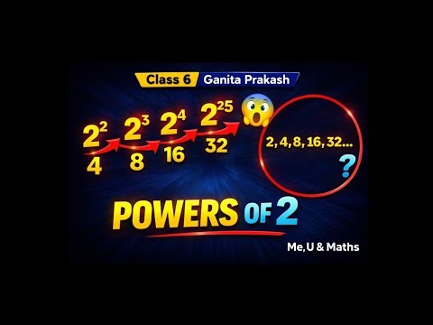 Maths Magic ✨ Powers of 2 Explained Visually”