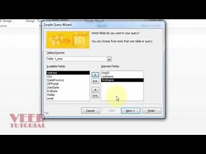 Access 2013 | Simple Query Wizard | Hindi