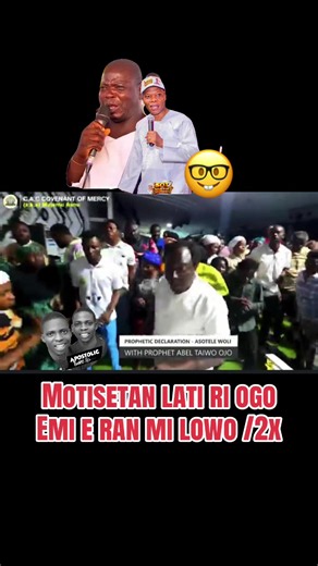 Motisetan lati ri ogo lo Emi mimo e ran mi lowo @PROPHET ABEL TAIWO OJO @Mega99Official @ccc hymns