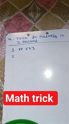 Math multiplication trick #maths