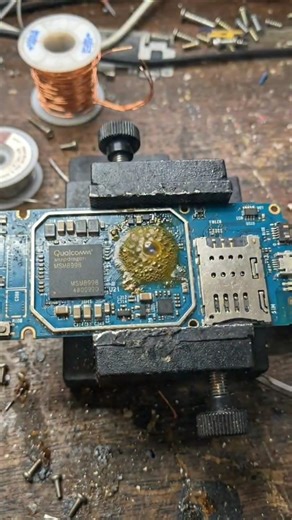 IC Reballing Repair 😱 | Micro Soldering Motherboard Fix #shorts #smartphone #mobilerepairing #repair