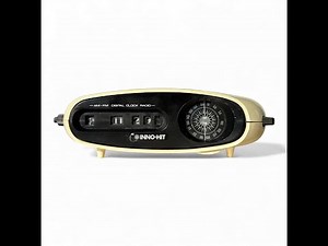 Inno-Hit Digital Flip Clock Radio – 1970s Space Age UFO Design – Made in Korea