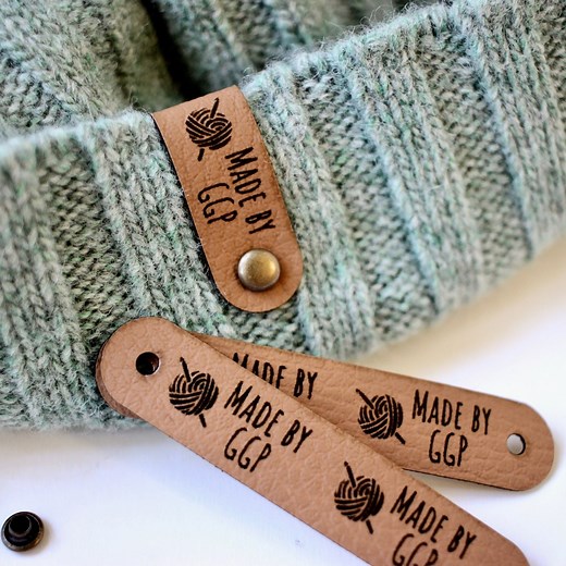 Custom Labels for Crochet and Knitting Projects, Beanies, Blankets, With Custom Name - Etsy