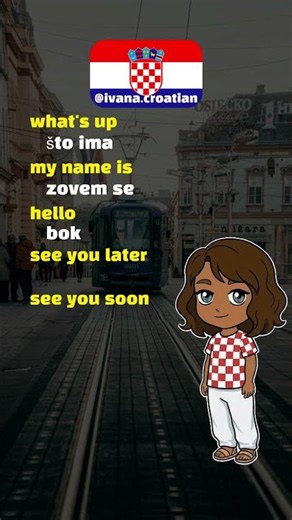 Basic Croatian words #ivanacroatian #croatian #hrvatski
