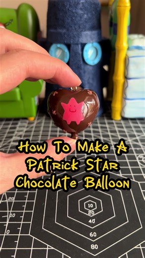 DIY Patrick Star Valentine's Chocolate Balloon