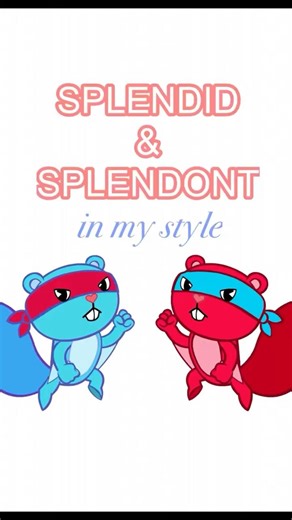 Splendid x Splendont in my style! #htf #happytreefriends #digitalart #speedpaint