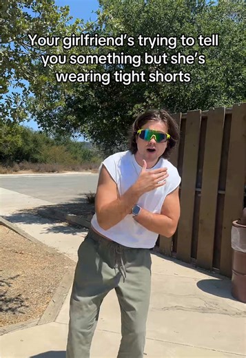 Girlfriend's Message in Tight Shorts: A Couple's Comedy