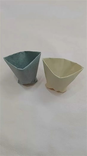 origami cup | viha art world #origami #papercraft #cup #origamicup