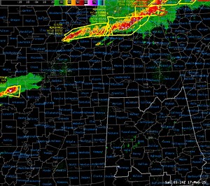 49K views · 71 reactions | 11:50p 5/16: Radar A line of severe thunderstorms is approaching Alabama from the north, while a cluster of supercells approaches from the west. This activity will make it to Central Alabama in 2-3 hours, with damaging winds and hail possible mainly along and north of I-20. #alwx | US National Weather Service Birmingham Alabama | Facebook
