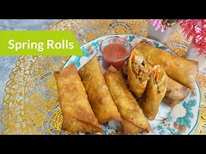 Spring Rolls || Chicken Spring Rolls ||Chicken and vegetable Rolls || Spring Roll Folding Techniques