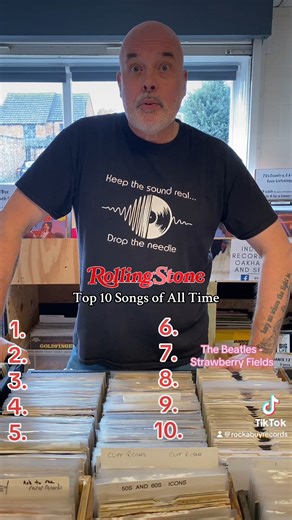 408K views · 3.2K reactions | Can Dad name the Top 10 songs of all time as voted by Rolling Stone Magazine  #vinyl #record #rightdad #recordstore #albums #top10 #challenge | Rocka-Buy Records - Oakham, Rutland | Facebook
