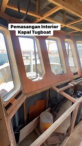 Instalasi interior kapal #reels #fyp #kapal #tugboat #interior #hpl #pvc #shipyard #agam | Suliana Amir