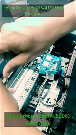 Hp InkTank Printer 315/316/416 E 4 error Check gear assy or Door sensor