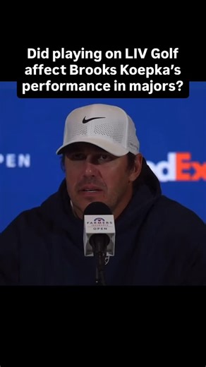 Flushing It on Instagram: "Brooks Koepka missed 3 cuts in majors in the 2025 season and his performance in them since winning the 2023 PGA Championship has been well below expectations. Doug Ferguson of the Associated Press asked about the effect LIV Golf had on that, and after a fun back and forth, Brooks gave the following answer: “It doesn’t matter the preparation if you don’t play well those weeks. I mean, it’s tough to, number one, make a cut in a major, and then to win one is extremely dif